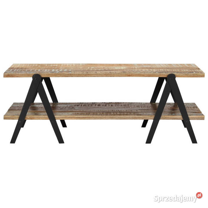 Stolik kawowy 115x60x40 lite drewno z odzysku