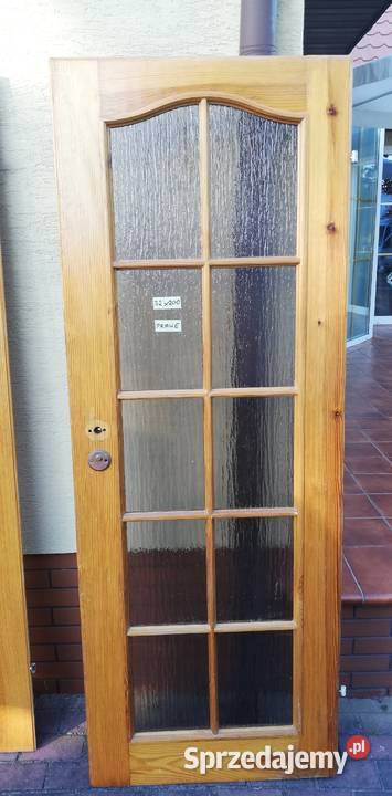 Drzwi wewnętrzne drewniane sosnowe prawe lewe Garwolin