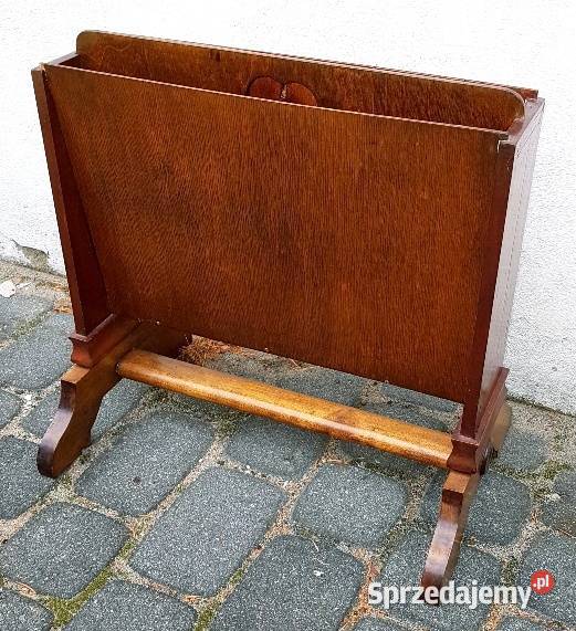 Zabytkowy mahoniowy gazetnik kujawsko-pomorskie Bydgoszcz sprzedam