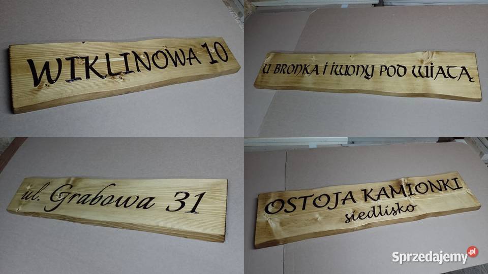 TABLICA ADRESOWA adres adresówka ulica numer Roczyny