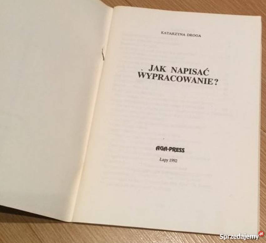 NAPISAĆ WYPRACOWANIE KDROGA Rok wydania 1992 Podręczniki Podręczniki kujawsko-pomorskie