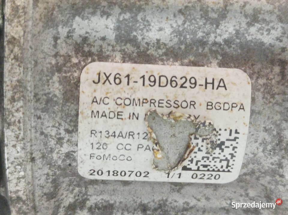 SPRĘŻARKA KLIMATYZACJI JX6119D629HA 15 TDCI