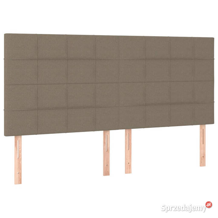 Zagłówki do łóżka 4 taupe 80x5x7888 tkanina
