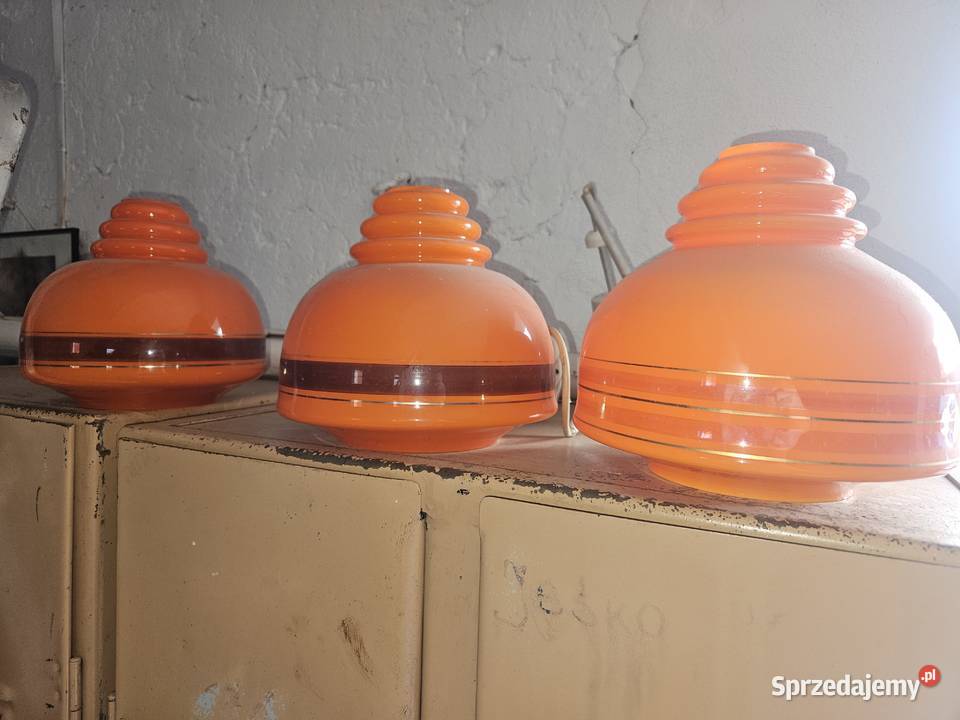 lampa wisząca lata 70 delam polska unikat trzy lubelskie Żółkiewka-Osada