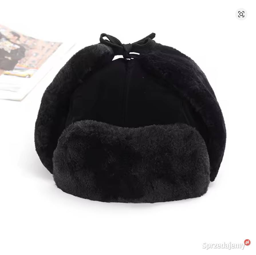Czapka Pilotka Ushanka Bomberka Uniwersalna Nakrycia głowy Poraj