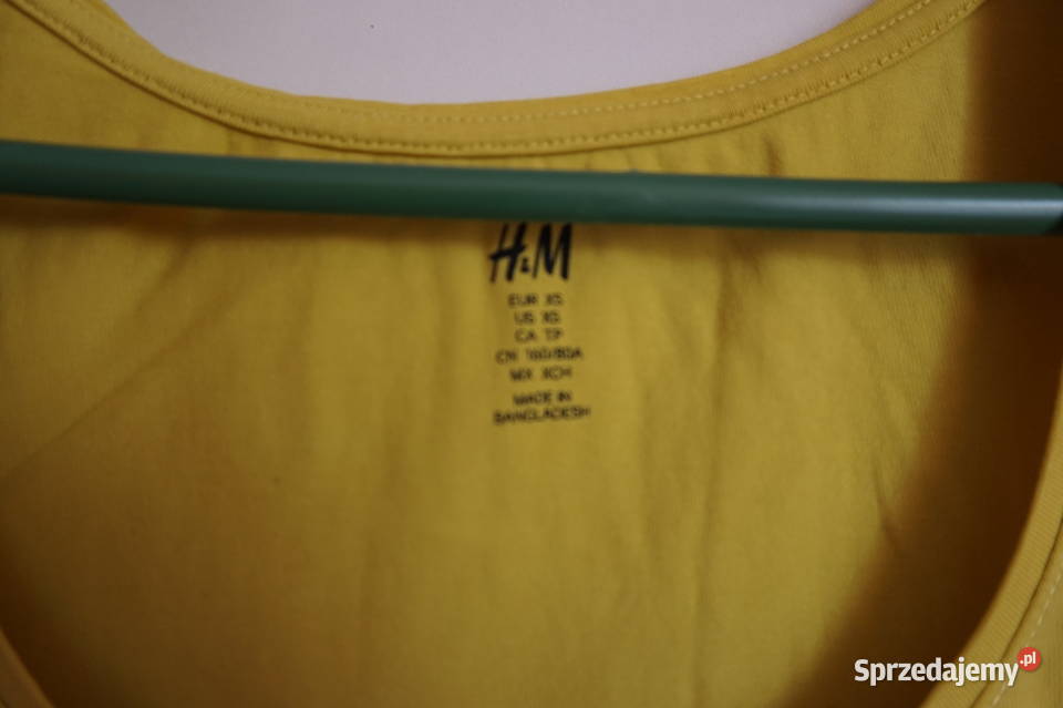 top koszulka bokserka żółta xs 34 hm Rozmiar 34(XS) Toruń sprzedam