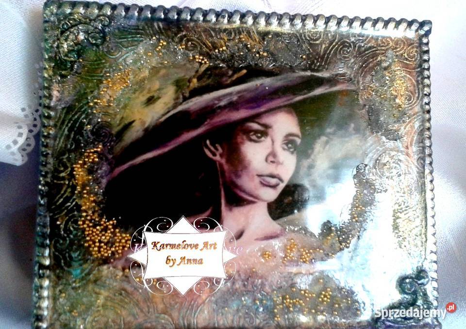 Szkatułka na biżuterię prezent decoupage Warszawa