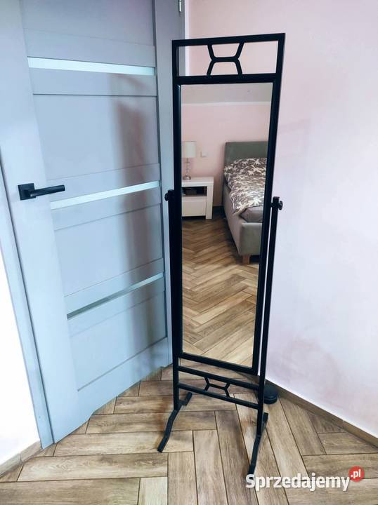 Metaloplastyka duże lustro stojące czarne Gliwice