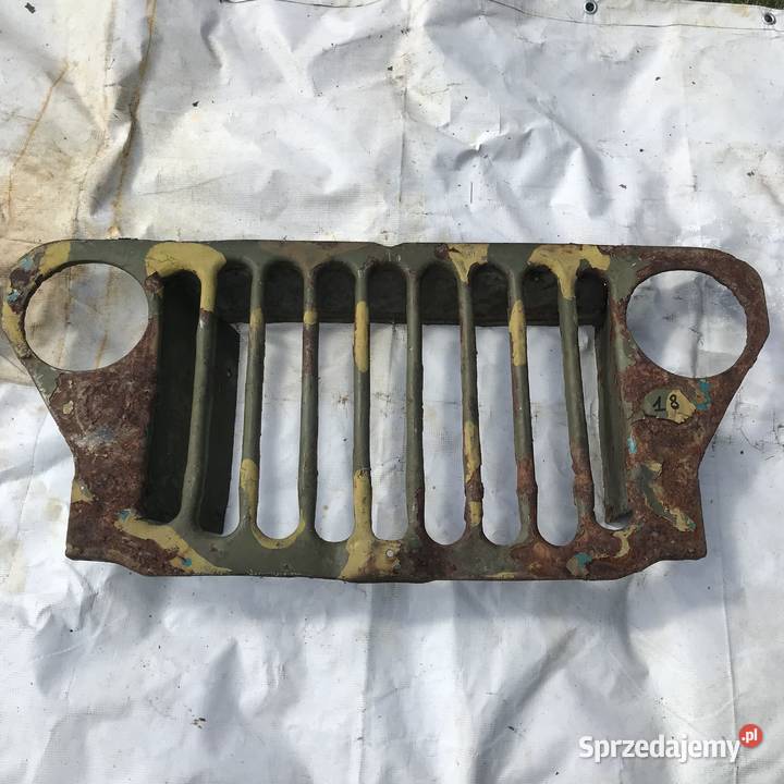 grill atrapa Willys MBFord GPW Części samochodowe podlaskie Giby sprzedam