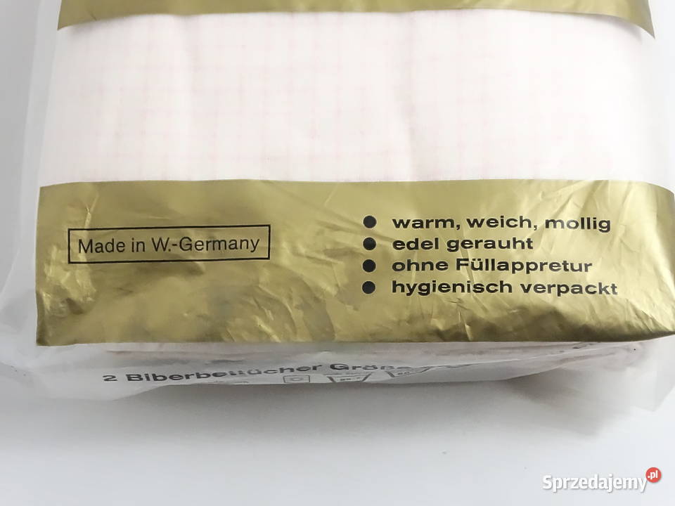 Kultowe Prześcieradła Biber Vintage z RFN Nowe Biłgoraj sprzedam