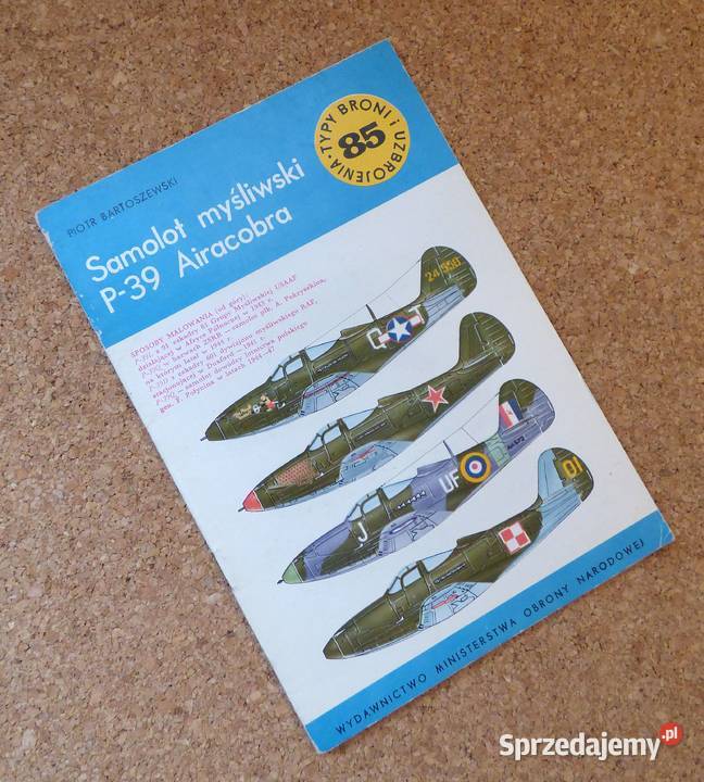 W Bartoszewski Samolot myśliwski P39 Airacobra militaria, broń, wojskowość Warszawa