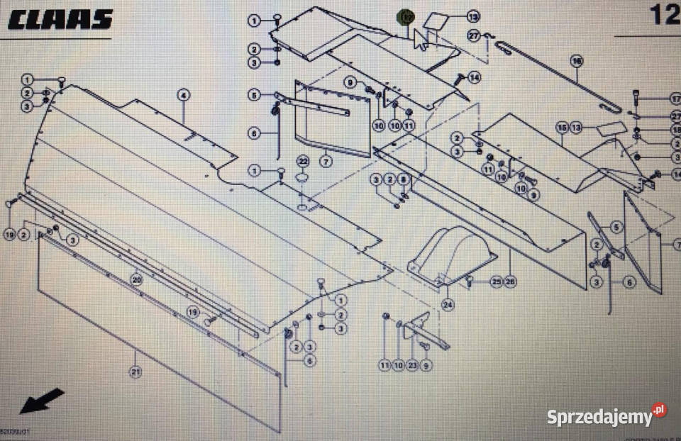 CLAAS 00 0922 346 100 0922 343 1CLAAS Corto Jastrzębniki