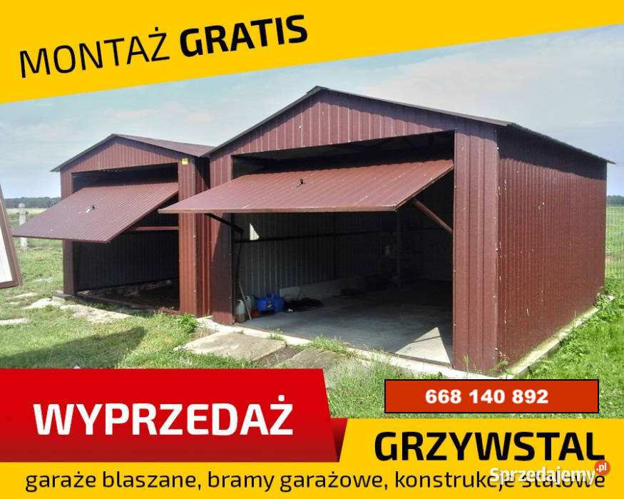 Blaszak Garaż Blaszany Wiata BLASZANA Hala śląskie Myszków