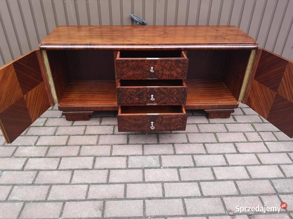 Komoda ARTDECO RTV Niska 134 Orzech Zgrabna Swarzędz