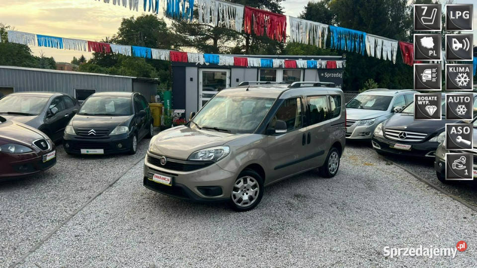 Fiat Doblo 7 os 14 Benz Fabryczne LPG Salon I Wł bluetooth