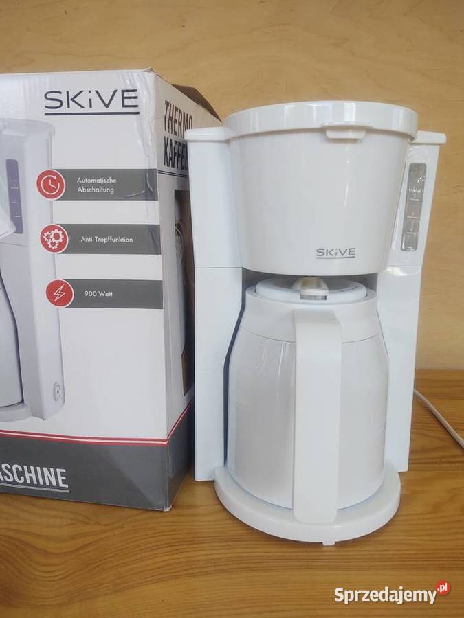 Ekspres przelewowy dzbanek termos biały czarny AGD drobne