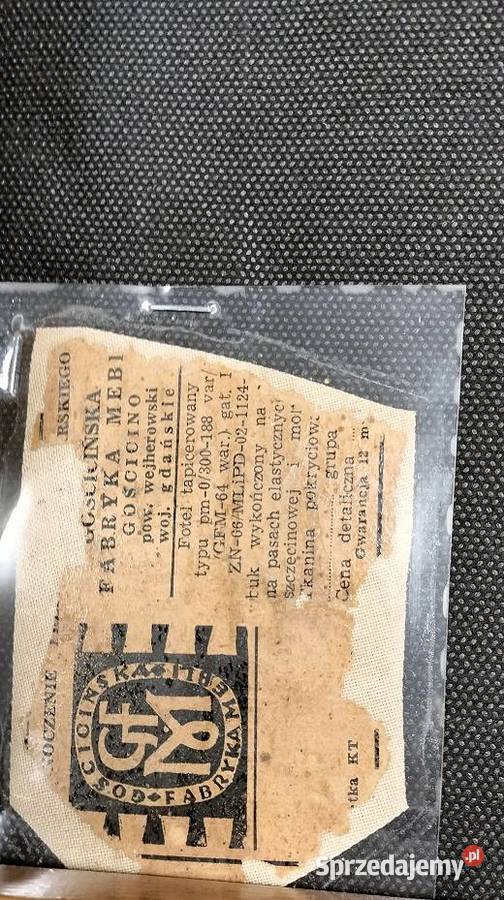 2 Fotele GFM64 z 1965 r typ pm0300188 wielkopolskie Stęszew