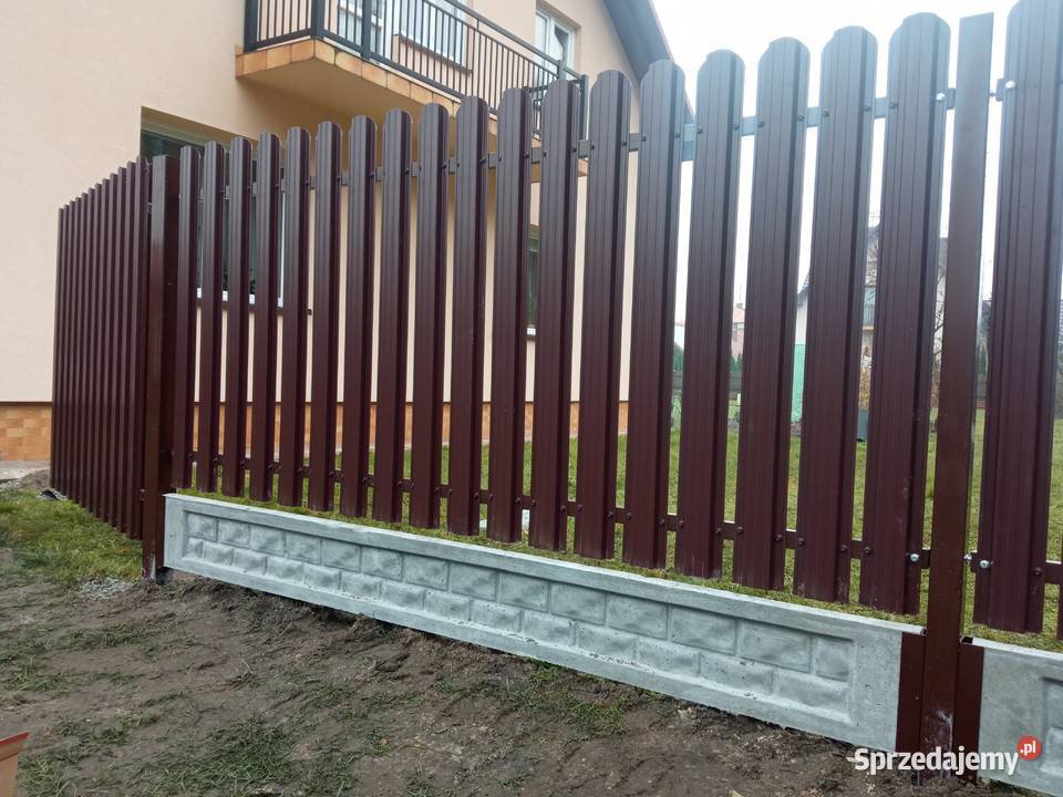 Sztachety metalowe ogrodzeniowe szer 1150 Stalowa Wola