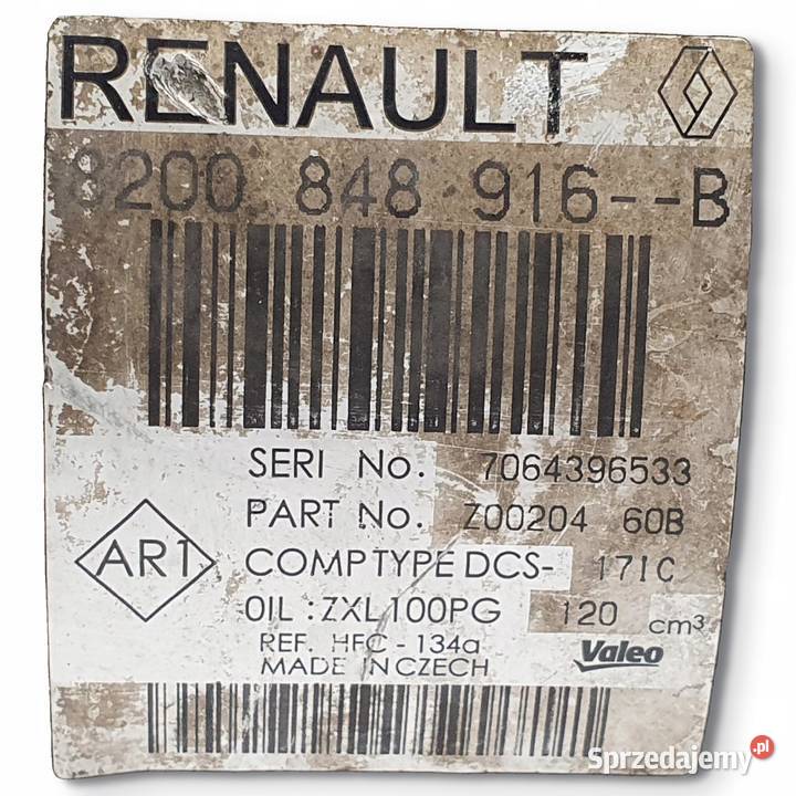 SPRĘŻARKA KLIMATYZACJI Renault Master III Movano Chełm