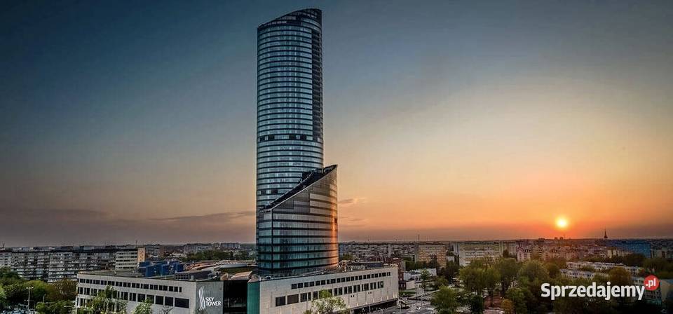 2pok 70met Wielkiej APARTAMENT W SKY TOWER 31714zł/m2 Wrocław