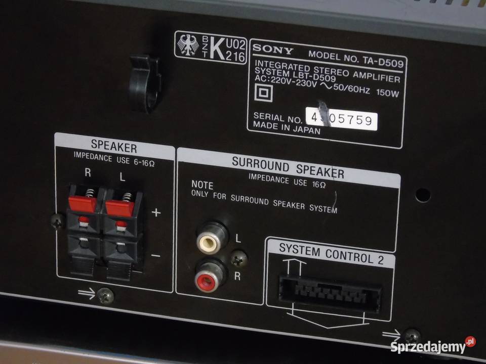 Wzmacniacz Sony TAD509 korektor graficzny Jasło