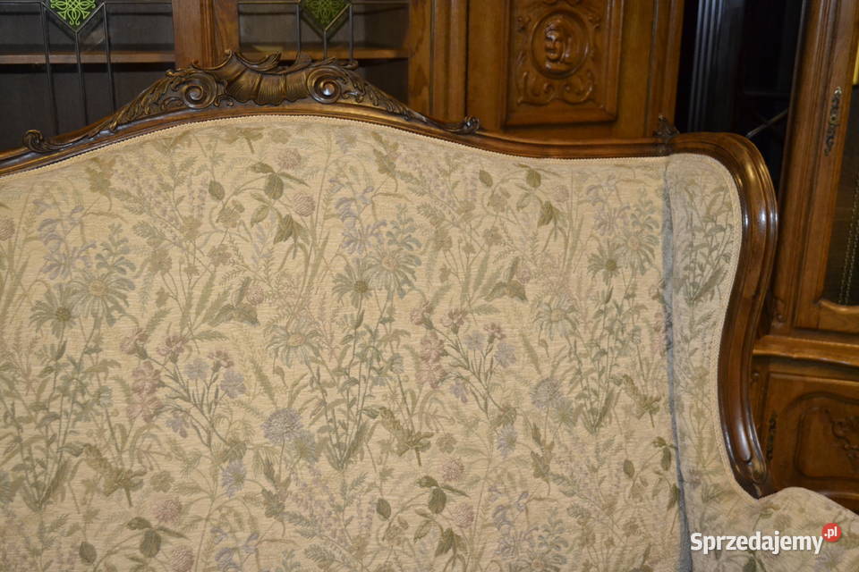 sofa 2 osobowa fotel wypoczynek ludwikowski Antyki, Sztuka, Kolekcje Będzin