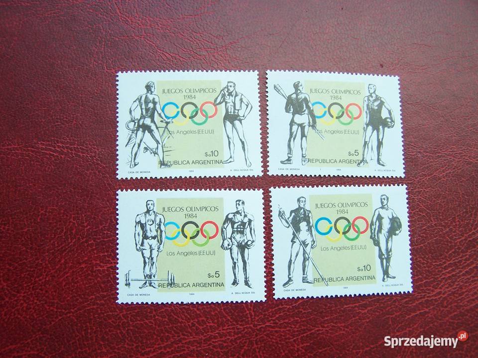 Argentyna 1984 MNH Mi 169699 Sport Olimpiada Los śląskie Tychy