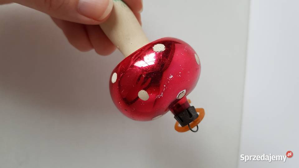 Szklane stare bombki choinkowe grzybki Dąbrowa Górnicza sprzedam