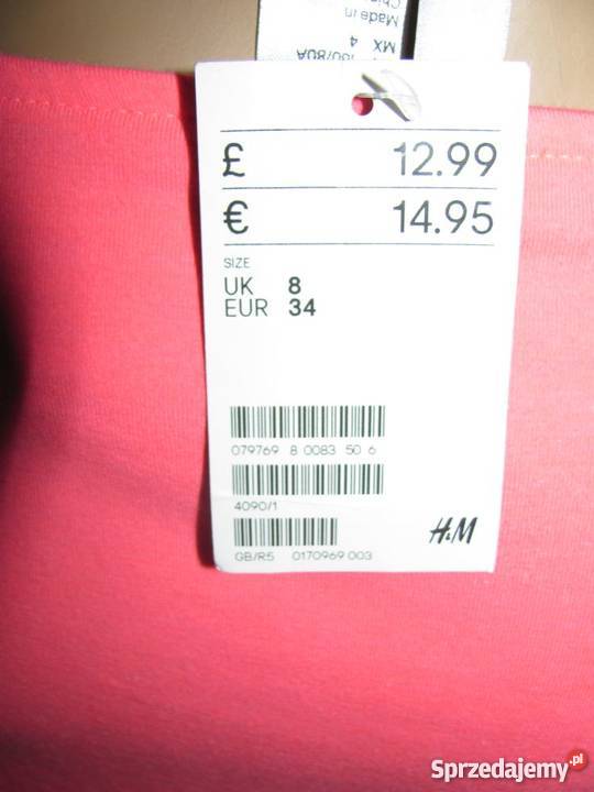 sukienka HM DIVIDED różowa 160 80A 34 8 dress lubelskie Zamość