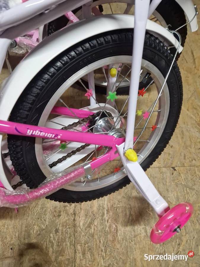 Rower dziecięcy 16 różowy Motylek YIBEIGI 4 Głogowa