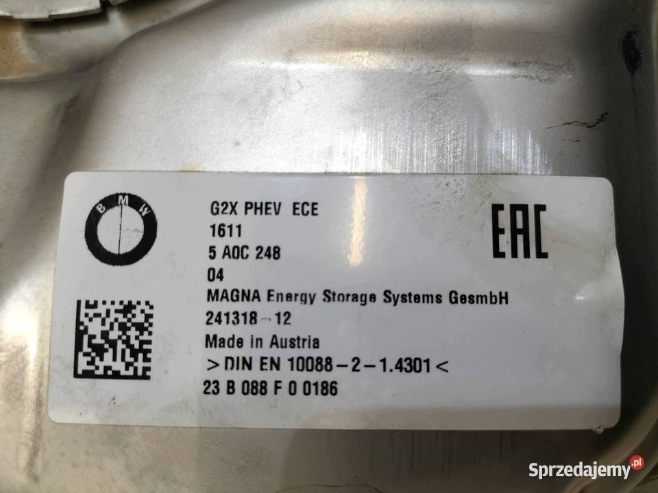 ZBIORNIK PALIWA BAK 20 HYBRYDA 5A0C248 Bmw Seria sprzedam