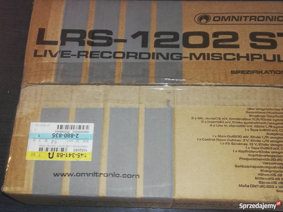 Mikser konsoli Omnitronic LRS1202ST Liczba dolnośląskie Wrocław