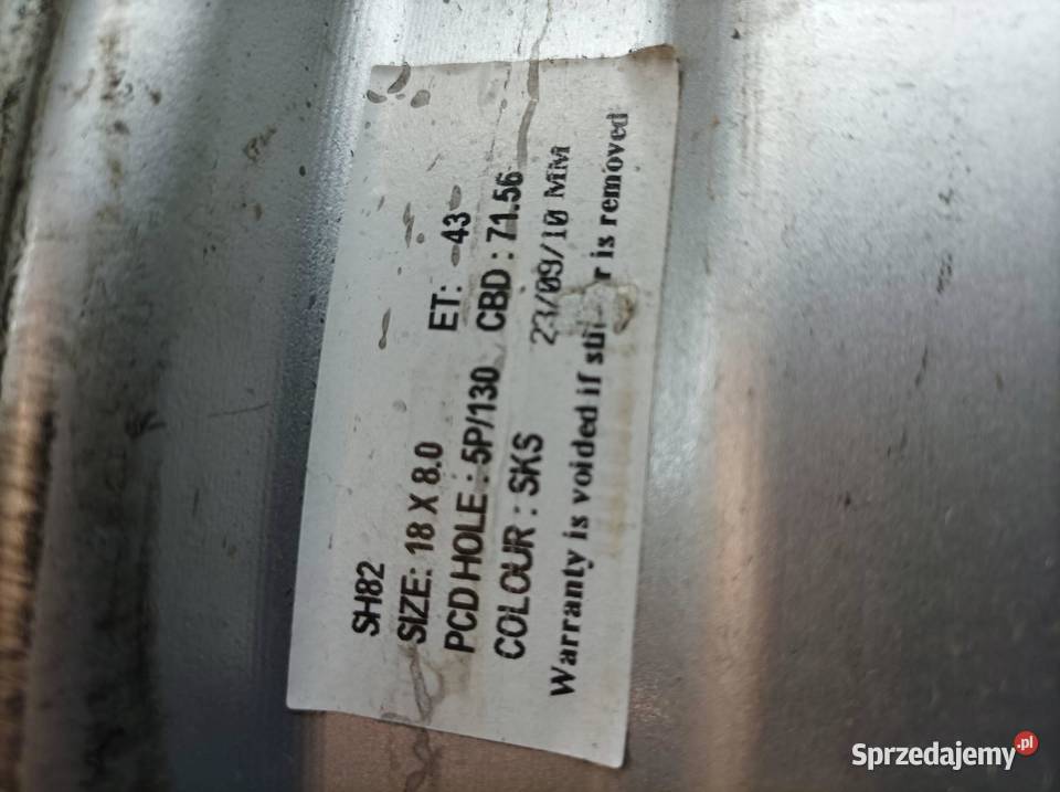 FELGA ALUMINIOWA R18 5X130 ET43 OC71 8JX18H2 MSW świętokrzyskie sprzedam