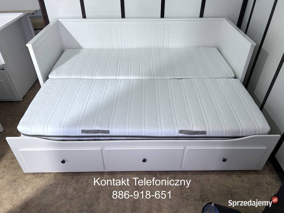 IKEA HEMNES Łóżko Leżanka z 3 szufladami 2 Łóżka