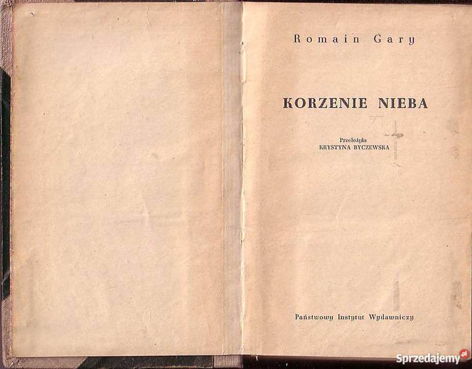 0613 KORZENIE NIEBA ROMAIN GARY Czyrna