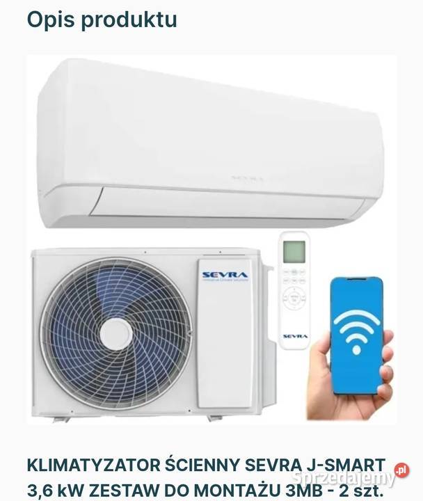 Klimatyzatory sevra freedom 35 kw nowe małopolskie Krzeszowice