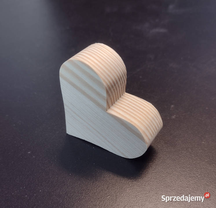 serce serduszko serca drewniane 3D grube Białystok