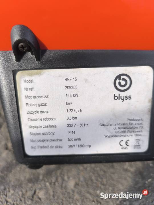 Nagrzewnica gazowa Racibórz