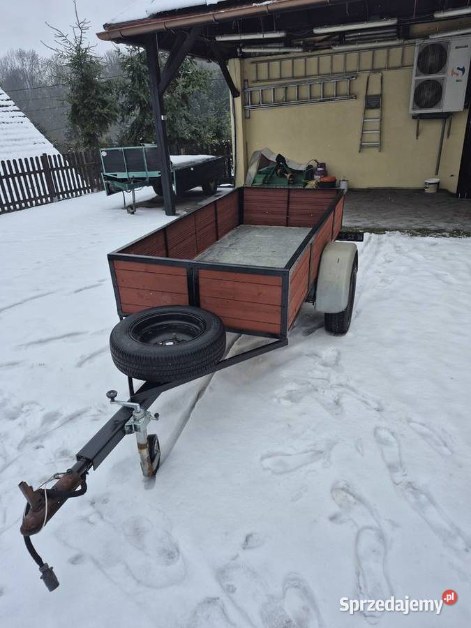 Przyczepka samochodowa na resorach 750 Do samochodów osobowych Milin