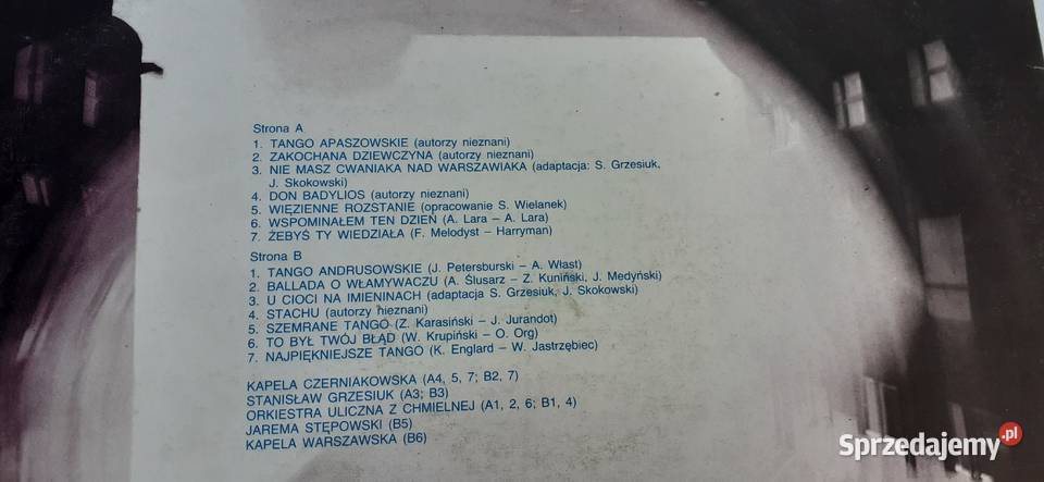 Tango Apaszowskie winyl vintage pamiątka PRL kujawsko-pomorskie Tuszkowo