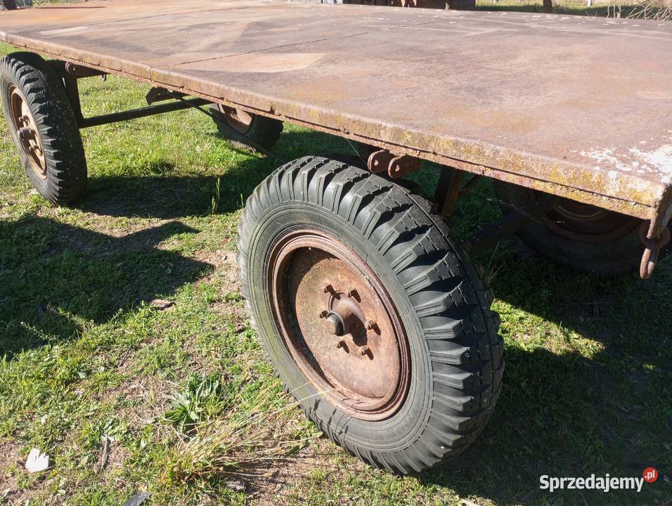 Przyczepa platforma 185x4 rolnicza podloga Kałowice