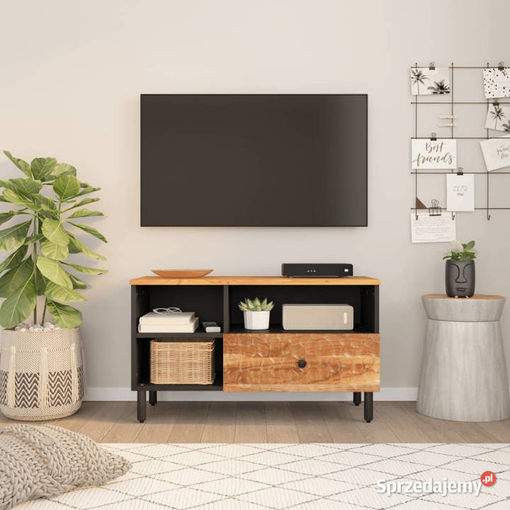 Szafka pod telewizor 80x33x46 lite drewno mazowieckie Warszawa