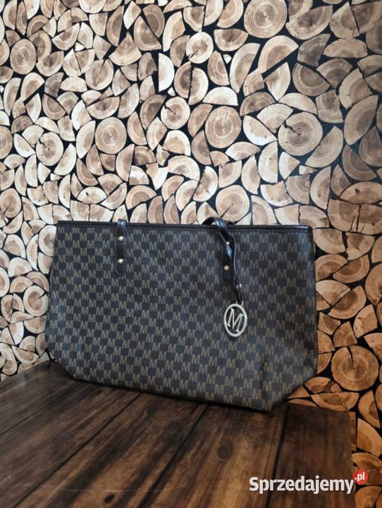 Duża torebka damska shopperka A4 Monogram M Biłgoraj