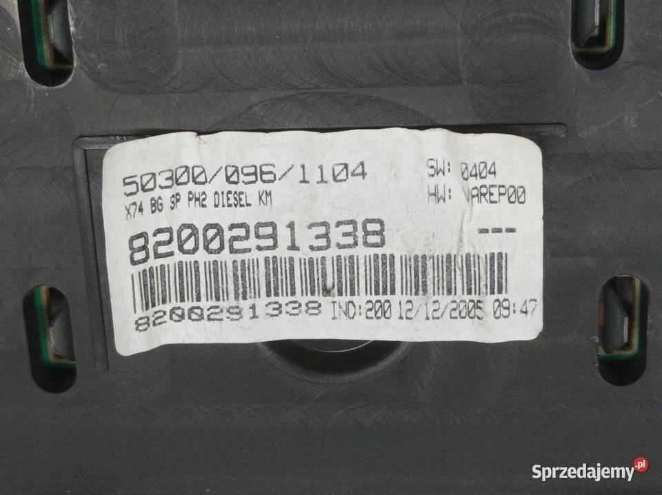 LICZNIK 8200291338 19 D Renault Laguna II Rok produkcji 2006 świętokrzyskie