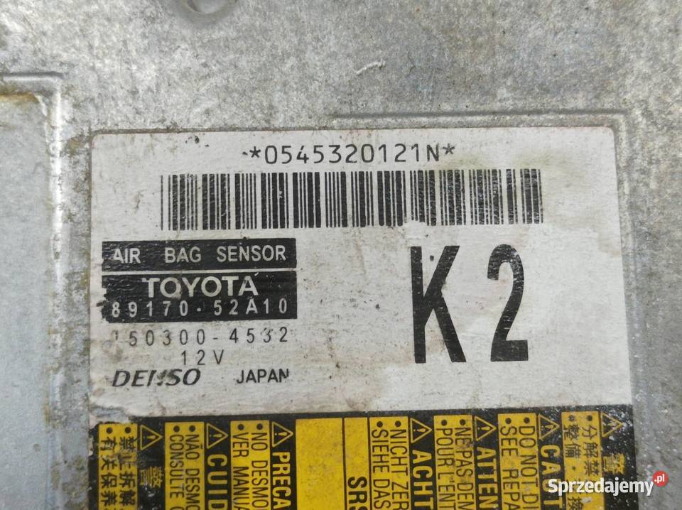 SENSOR AIRBAG 8917052A10 Toyota Verso I 2009