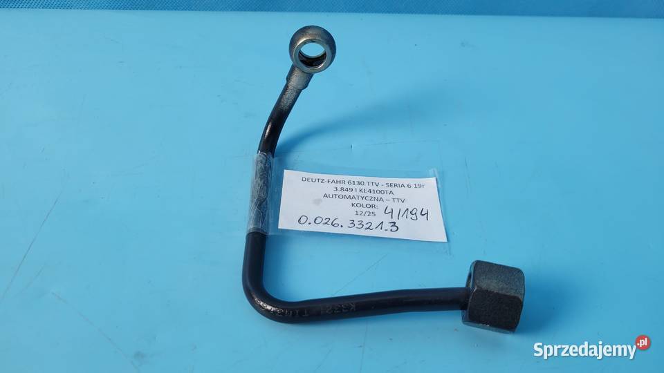 DEUTZFAHR 6130 TTV PRZEWÓD RURA HYDRAULICZNA Kolno