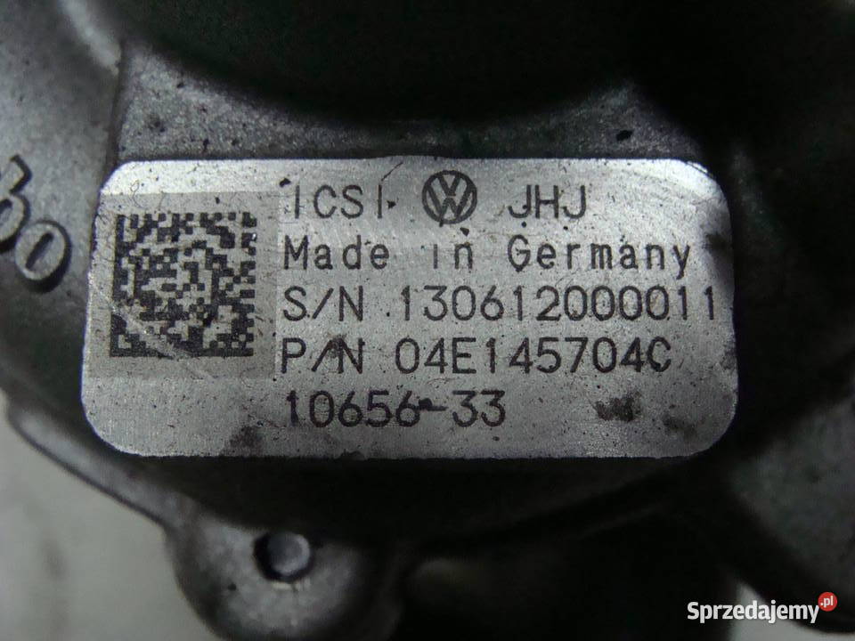 VW GOLF VII AUDI TSI TURBOSPREŻARKA 04E145704C osobowe Goleniów