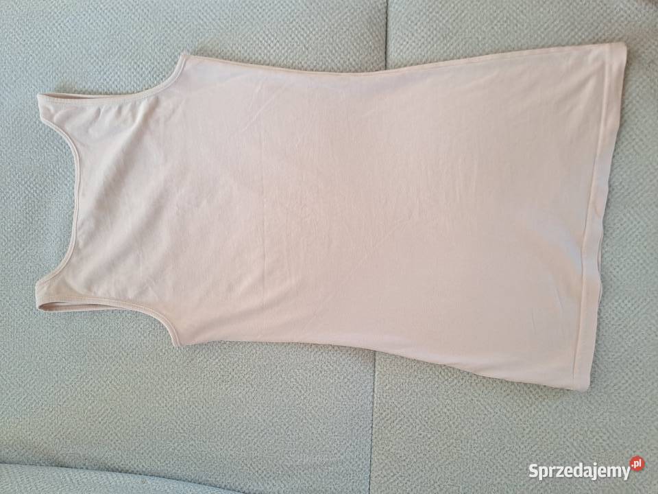 Vero Moda Top Basic Dłuższy Pudrowy Róż Maxi Warszawa