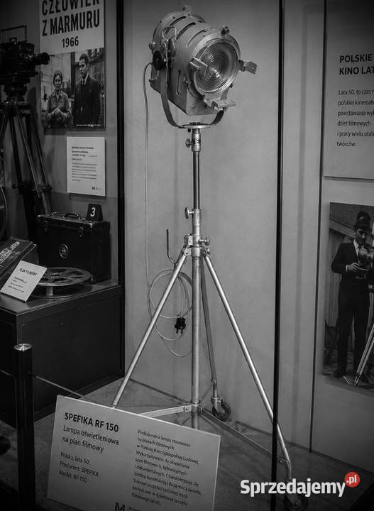 Lampa filmowa teatralna PRL loft Vintage 1963 r Lampy stołowe i nocne sprzedam