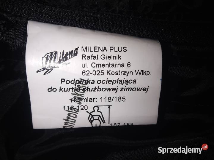 Kurtka służbowa zimowa Policja Toruń